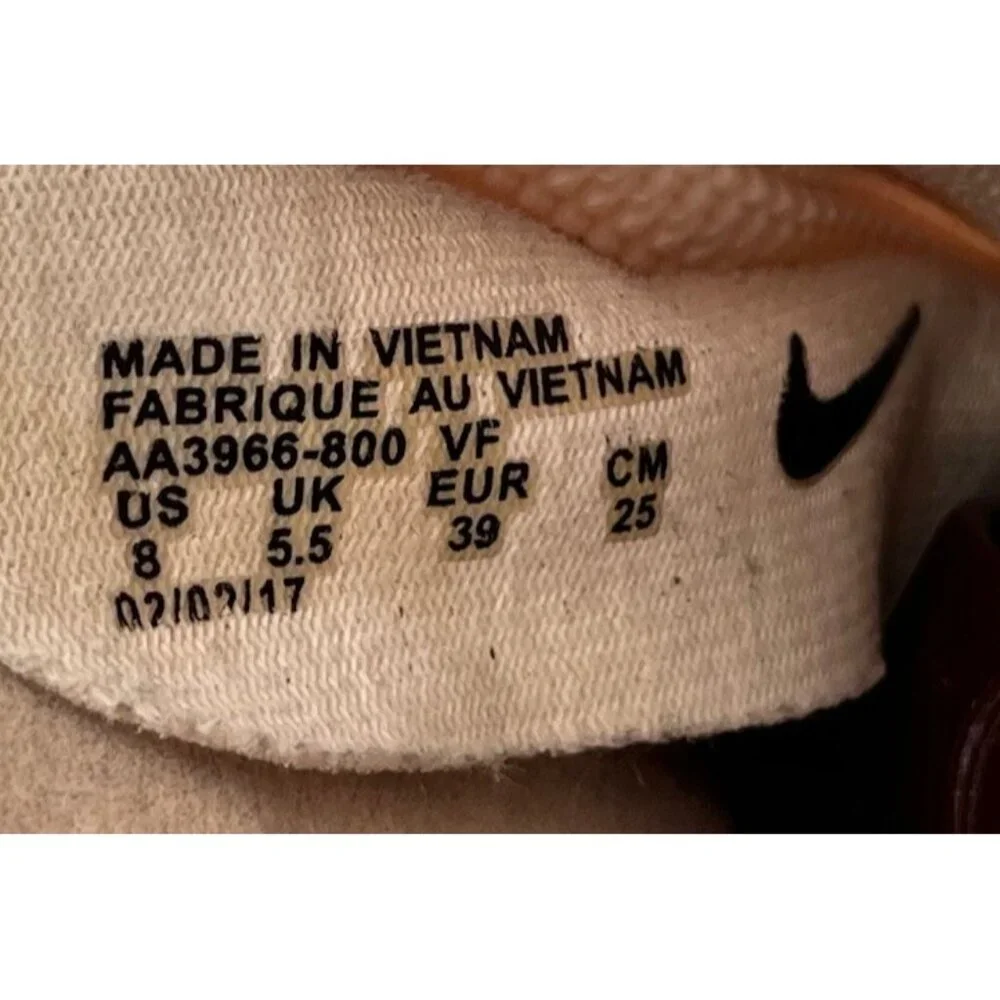 Nike Women’s SF AF1 Mid Air Force 1 Boots Orange Quartz AA3966-800 Size 8 - Picture 11 of 11